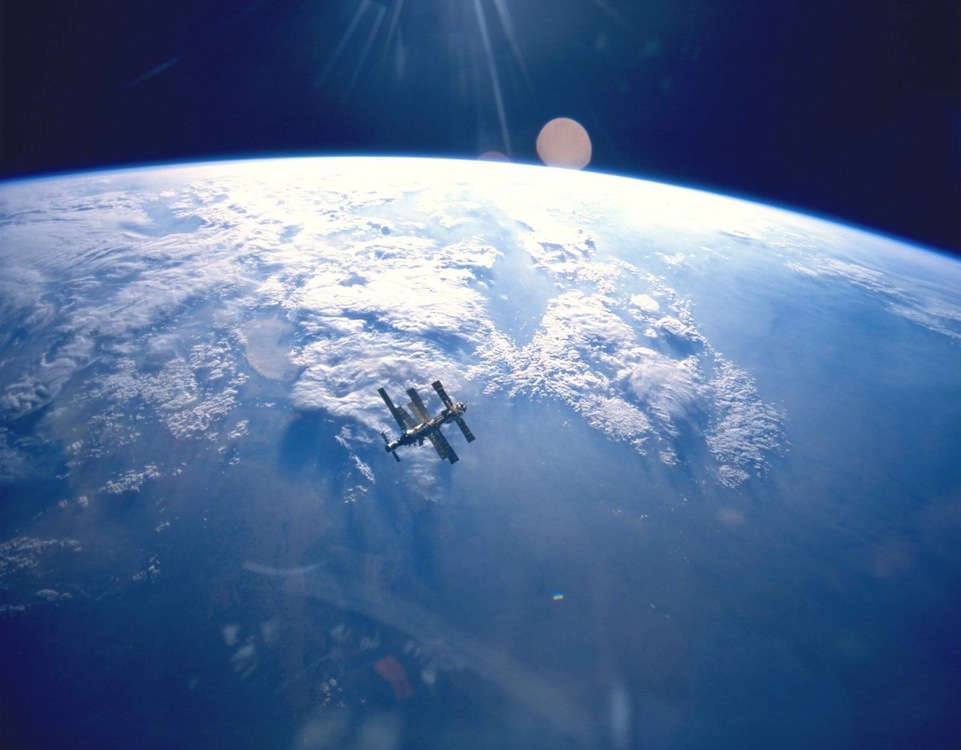 Earth and Mir
