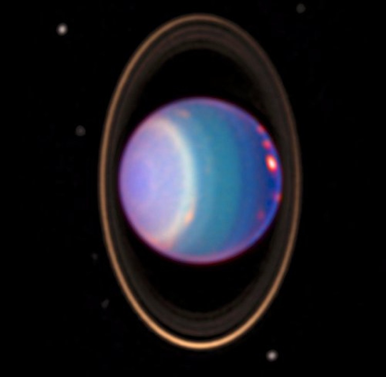 Uranus Rings in UV Light